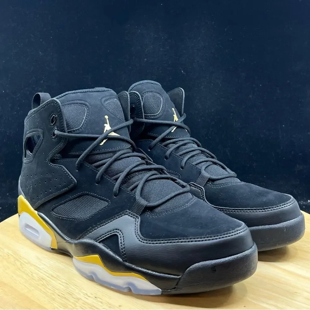 Nike Air Jordan Flight Club '91 Retro Black Gold DC7329-007 Men’s Size 10